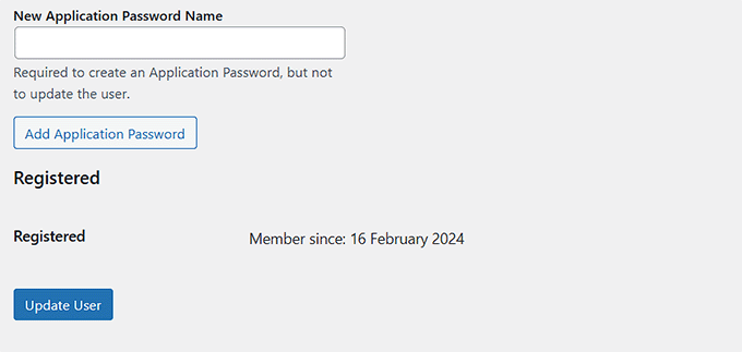 Previzualizare a datei de înregistrare afișată pe pagina de profil