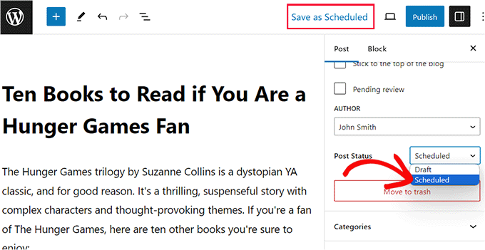 Schedule your WordPress blog post Schedule your WordPress blog post