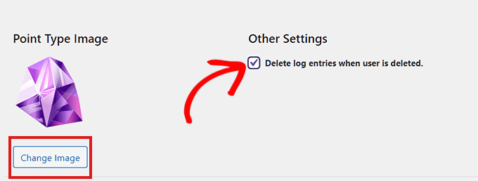 Imposta un'immagine per il tipo di punto