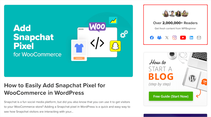 WPBeginner's reader count WPBeginner's reader count