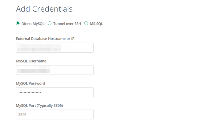 codeguard-add-credentials-min Adding database credentials
