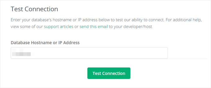 Testing database connection in CodeGuard Testing database connection in CodeGuard