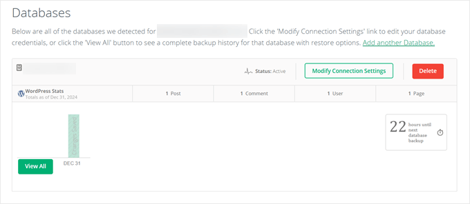 Viewing WordPress database backups in CodeGuard Viewing WordPress database backups in CodeGuard