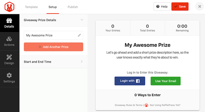 The RafflePress must have WordPress plugin