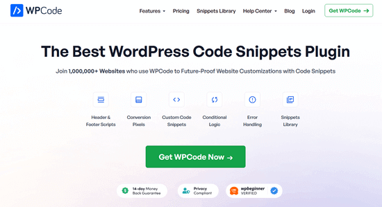WPCode Pro version WPCode Pro version