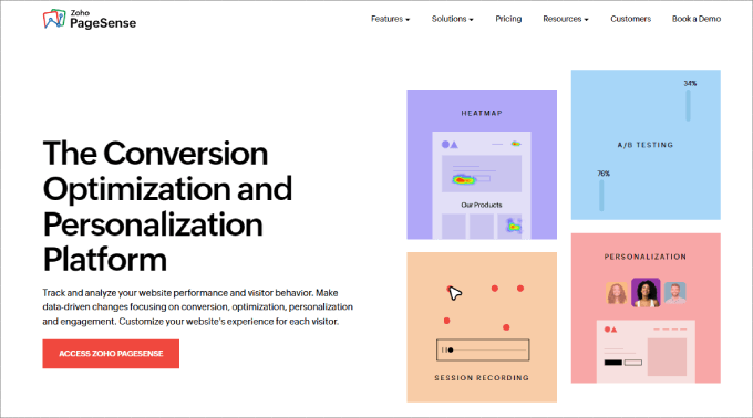 Zoho PageSense Zoho PageSense