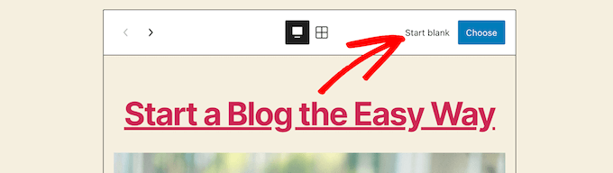 Boş başla seçeneğine tıklayın Boş başla seçeneğine tıklayın