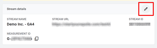 Edit your data stream Edit your data stream