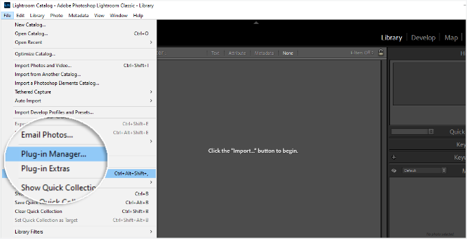 Gå till pluginhanteraren