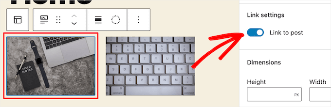 Gönderiye bağlantı geçişini aç Gönderiye bağlantı geçişini aç