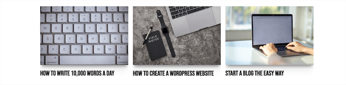 SeedProd gönderi ızgarası örneği SeedProd gönderi ızgarası örneği