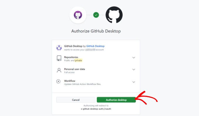 Authorize GitHub access Authorize GitHub access