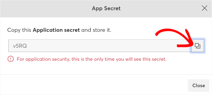 Copying Client Secret