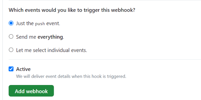 Click add webhook button Click add webhook button