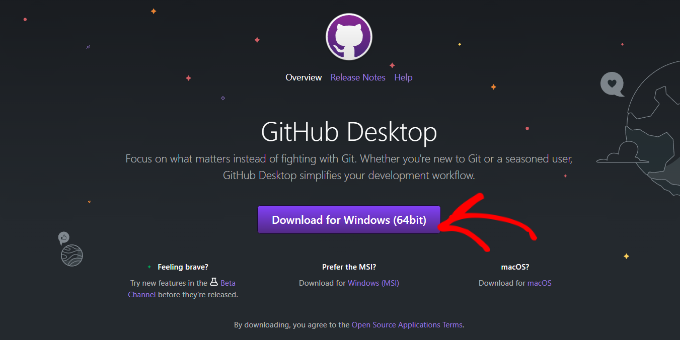 GitHub desktop install welcome screen Download the GitHub client
