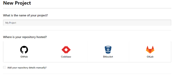 Enter a name for project Enter a name for project