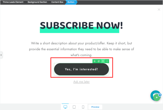 Deleting form element