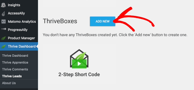 Adding a new ThriveBox