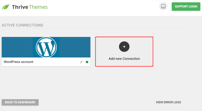 Adding new connection