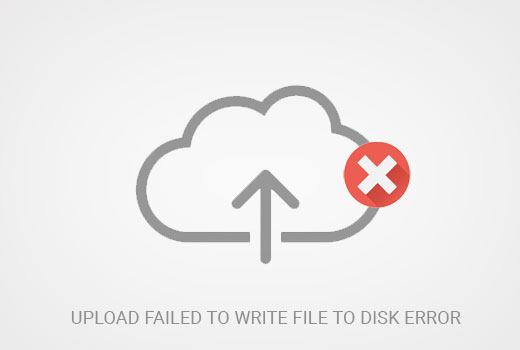 Upload failed to write file to disk error in WordPress Upload failed to write file to disk error in WordPress
