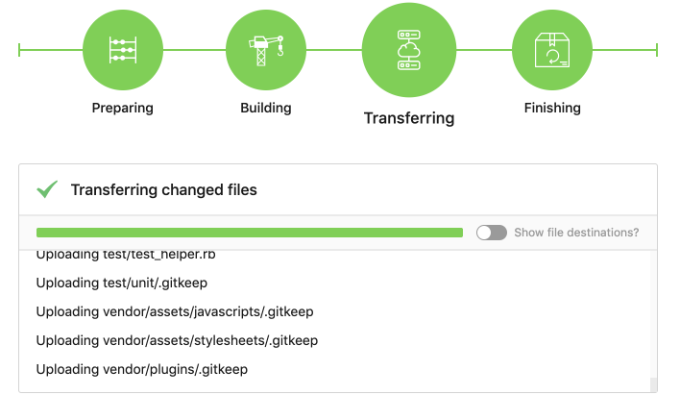 View deployment progress View deployment progress