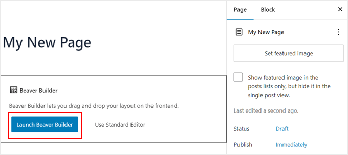 Launching the Beaver Builder plugin Launching the Beaver Builder plugin