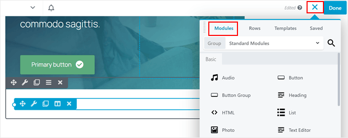 Adding a module with Beaver Builder Adding a module with Beaver Builder