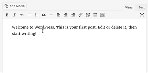 Editarea linkurilor inline în WordPress 4.5