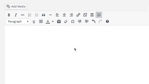 noi scurtături inline în WordPress 4.5