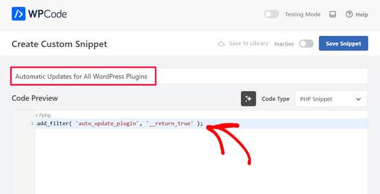 Paste code snippet into WPCode Paste code snippet into WPCode