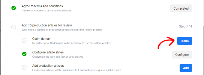 Réclamez votre domaine