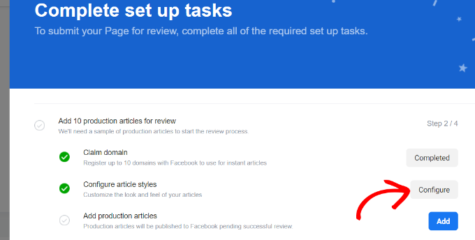 Configurer les styles d'articles