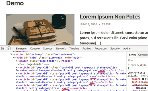 Clase impare și pare în codul sursă