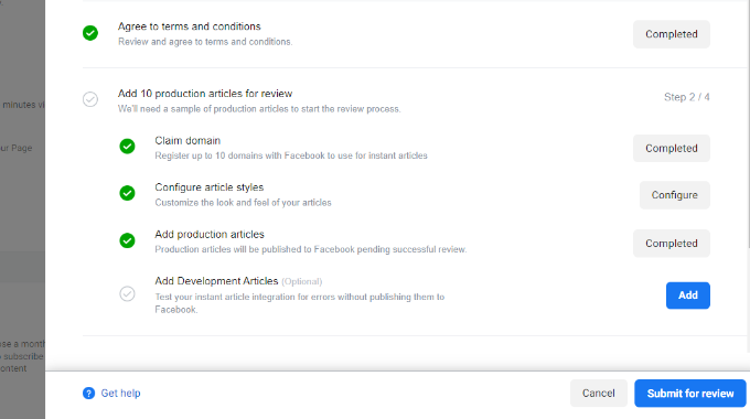 Soumettre à l'examen
