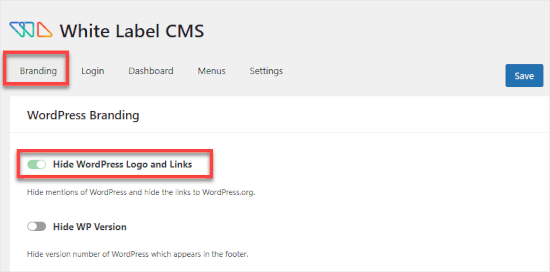 Ocultar logo y enlaces de WordPress Ocultar logo y enlaces de WordPress