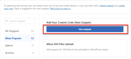 Agrega tu código personalizado en WPCode Agrega tu código personalizado en WPCode