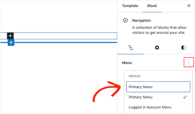 Adding a navigation menu to a page or post template in a block-enabled theme Adding a navigation menu to a page or post template in a block-enabled theme