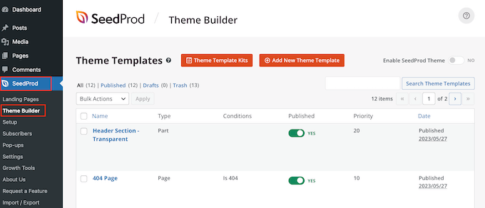 Creating a custom theme using SeedProd Creating a custom theme using SeedProd