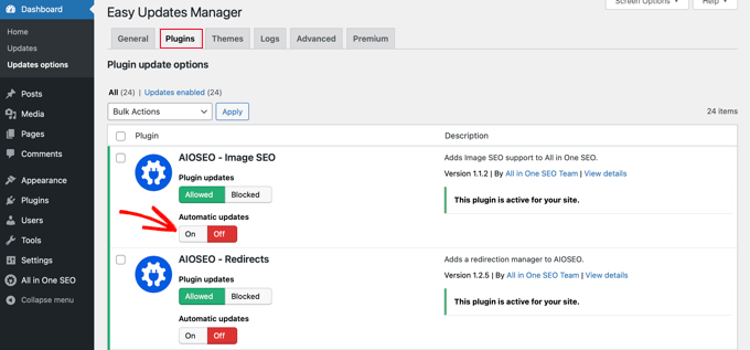 Enable automatic updates for individual plugins Enable automatic updates for individual plugins