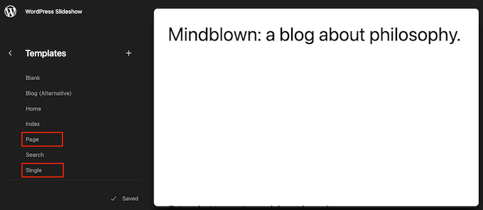Choosing a WordPress block-based template Choosing a WordPress block-based template