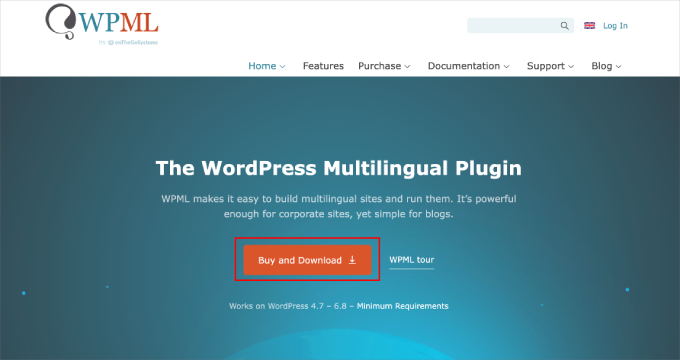 wpml-homepage-highlighting-buy-and-download-button WPML homepage highlighting buy and download button