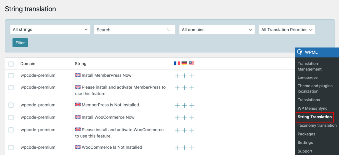 wpml-string-translation WPML String Translation