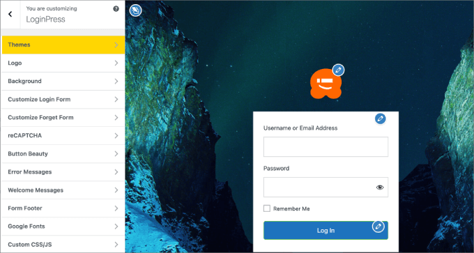 login page example login page example