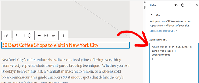 Add custom css Add custom css