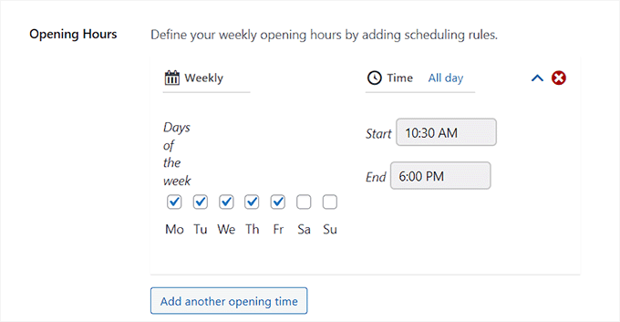 Set your business days and hours Set your business days and hours
