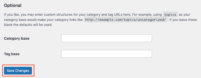 Saving your WordPress permalink settings Saving your WordPress permalink settings