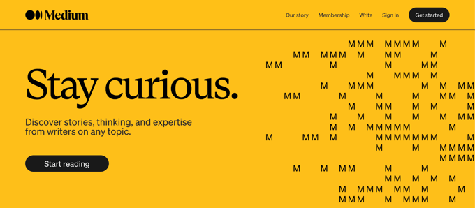 Medium ホームページ