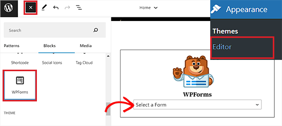 Add user registration form in full site editor Add user registration form in full site editor