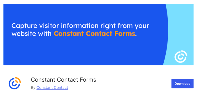 constant contact forms plugin