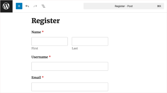 Previewing Form on a Post